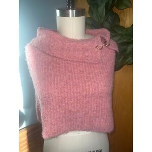 Wild Fable Pink Knit Cowl Neck Sleeveless Sweater Vest‎ Top M Skirt NEW no tags